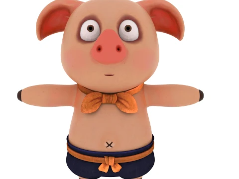 Cartoon characters 3D Model