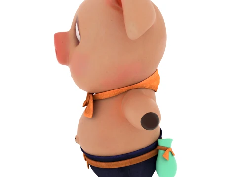 Cartoon characters 3D Model