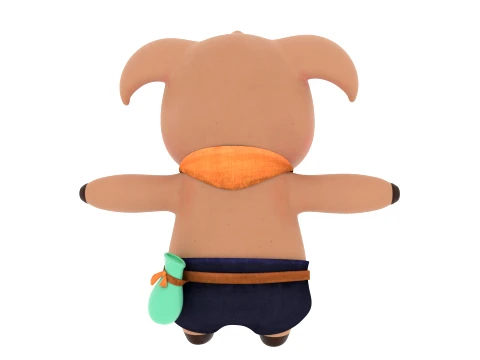 Cartoon characters 3D Model