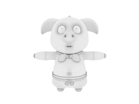 Cartoon characters 3D Model