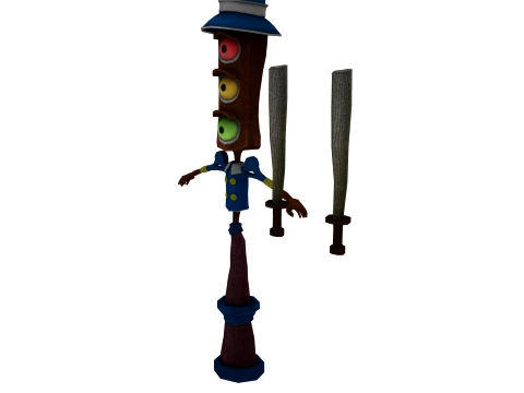 Cartoon characters 3D Model