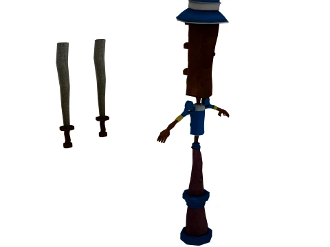 Cartoon characters 3D Model