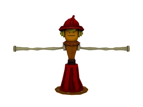 Cartoon characters 3D Model