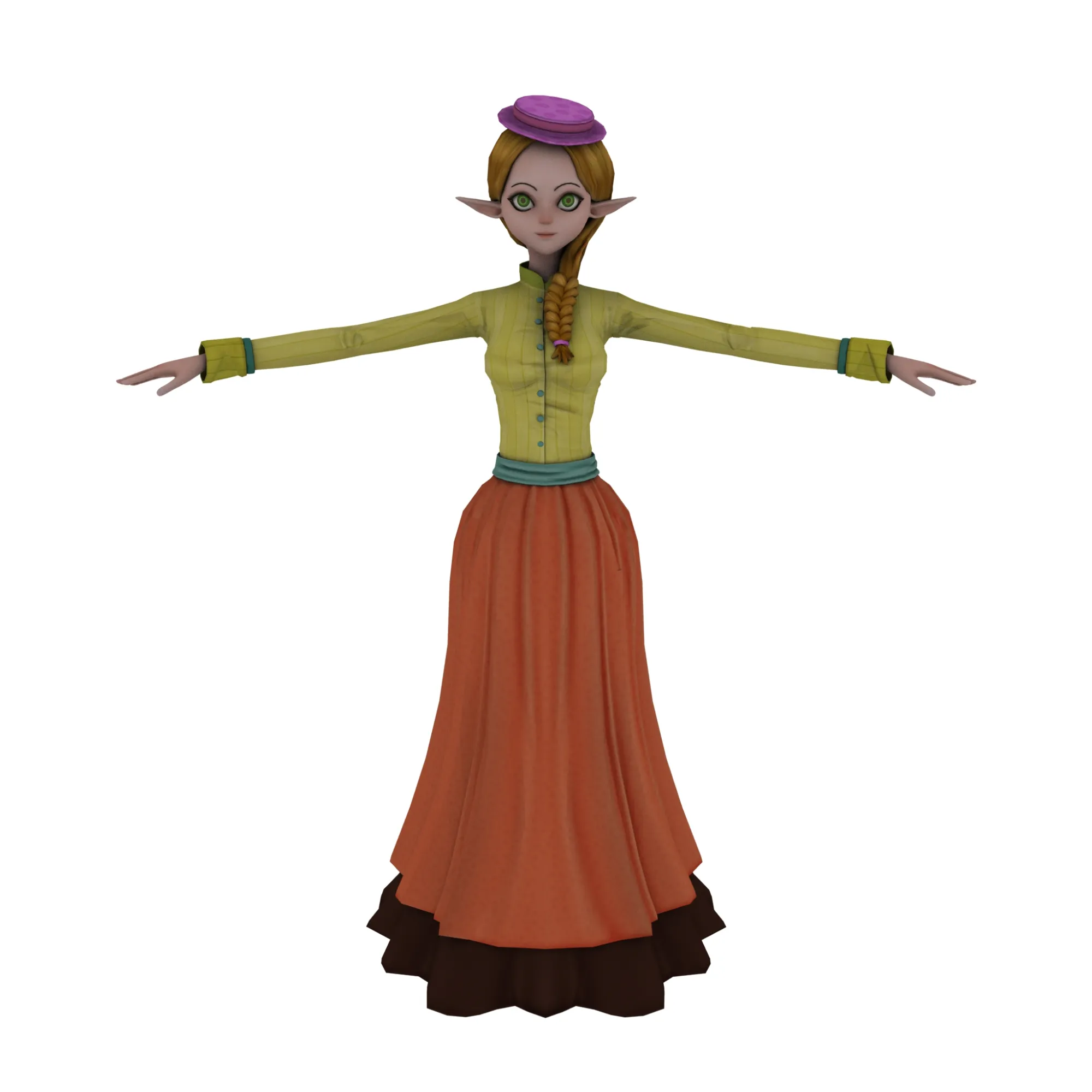 Elf 3D Model .c4d .max .obj .3ds .fbx .stl .blend