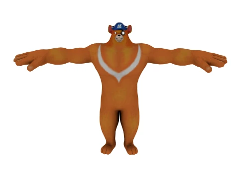 Cartoon bear Modèle 3D