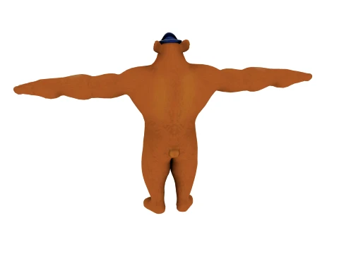 Cartoon bear 3D Model
