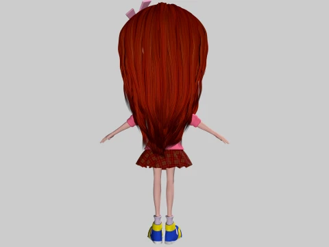 Cartoon beauty 3D Model