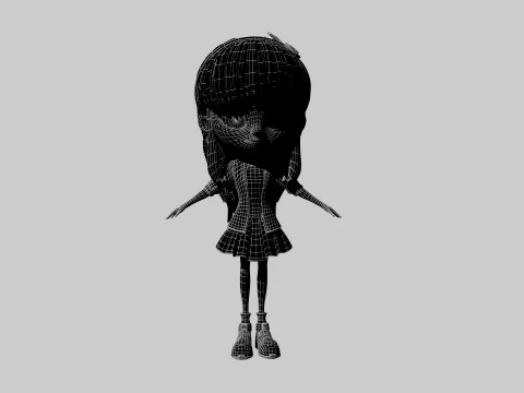 Cartoon beauty 3D Model