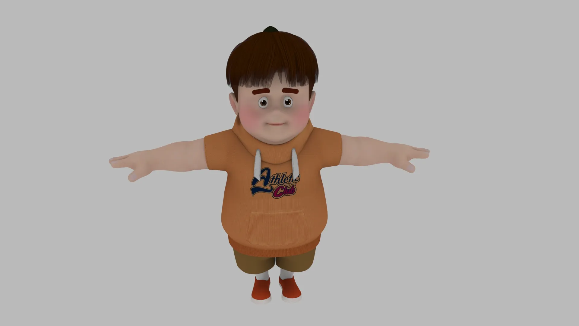 Cartoon boy 3D Model .c4d .max .obj .3ds .fbx .stl .blend
