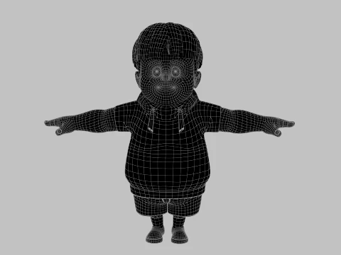 Cartoon boy 3D Model