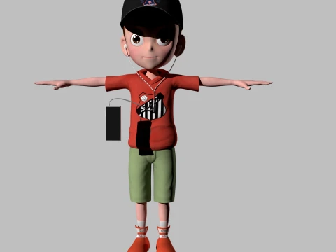 Cartoon boy Modèle 3D
