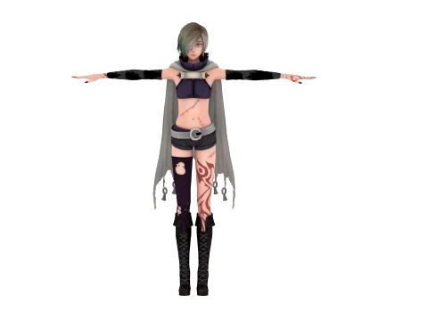 Female boss Model 3D
