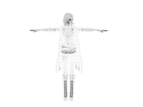 Female boss 3D Model