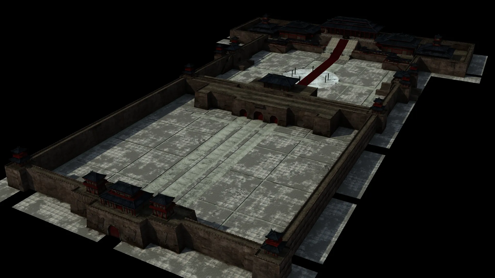 Ancient city 3D Model .c4d .max .obj .3ds .fbx .stl .blend 