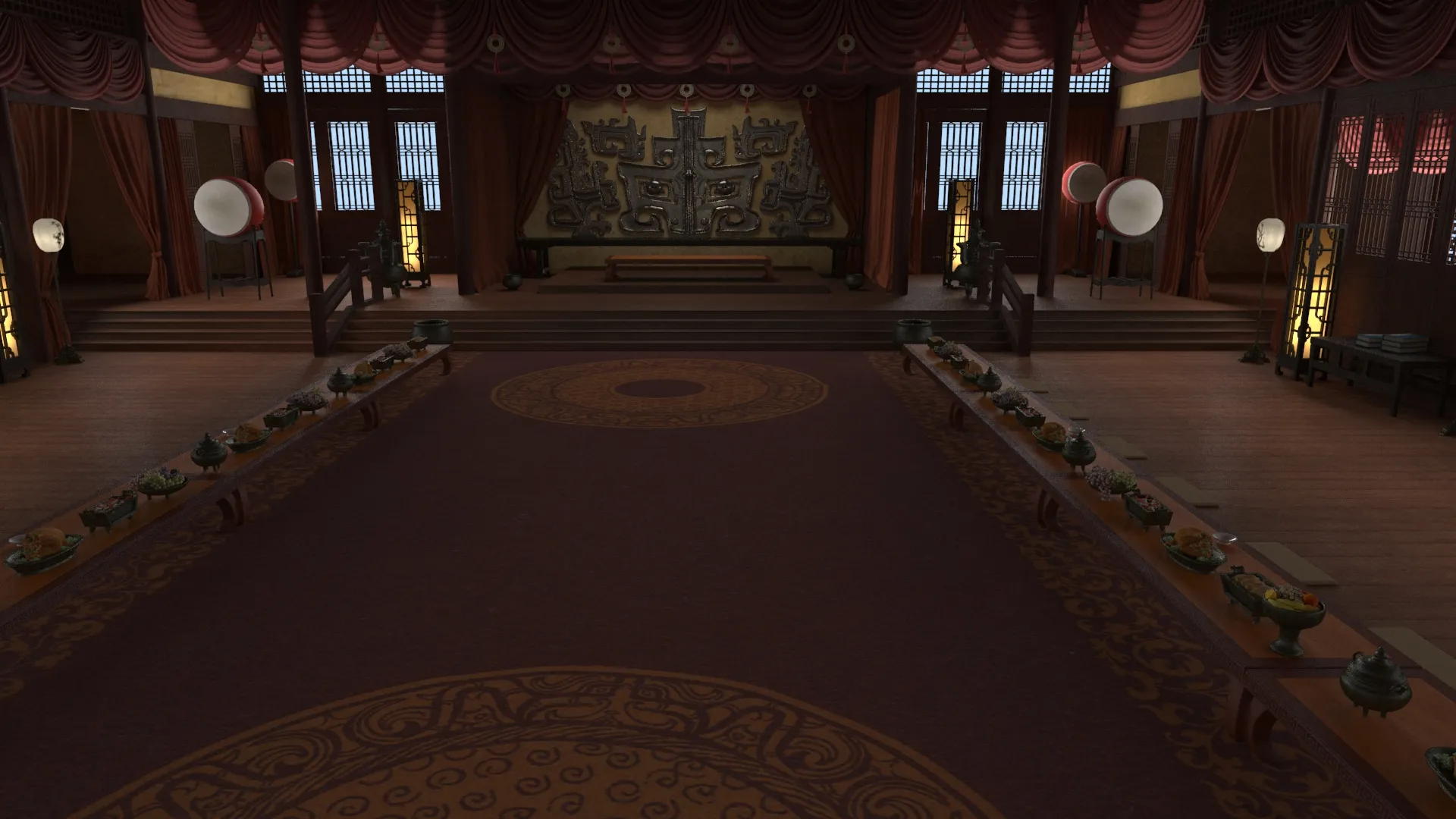 Palace 3D Model .c4d .max .obj .3ds .fbx .stl .blend 
