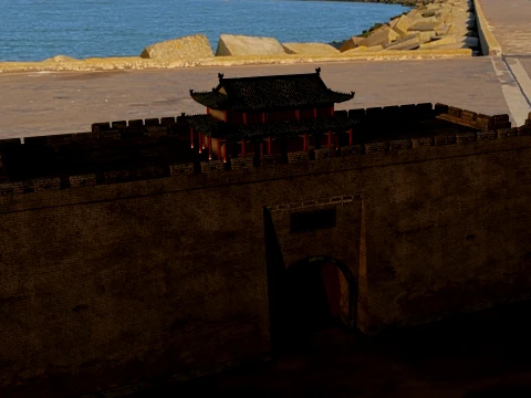 City Gate Model 3D