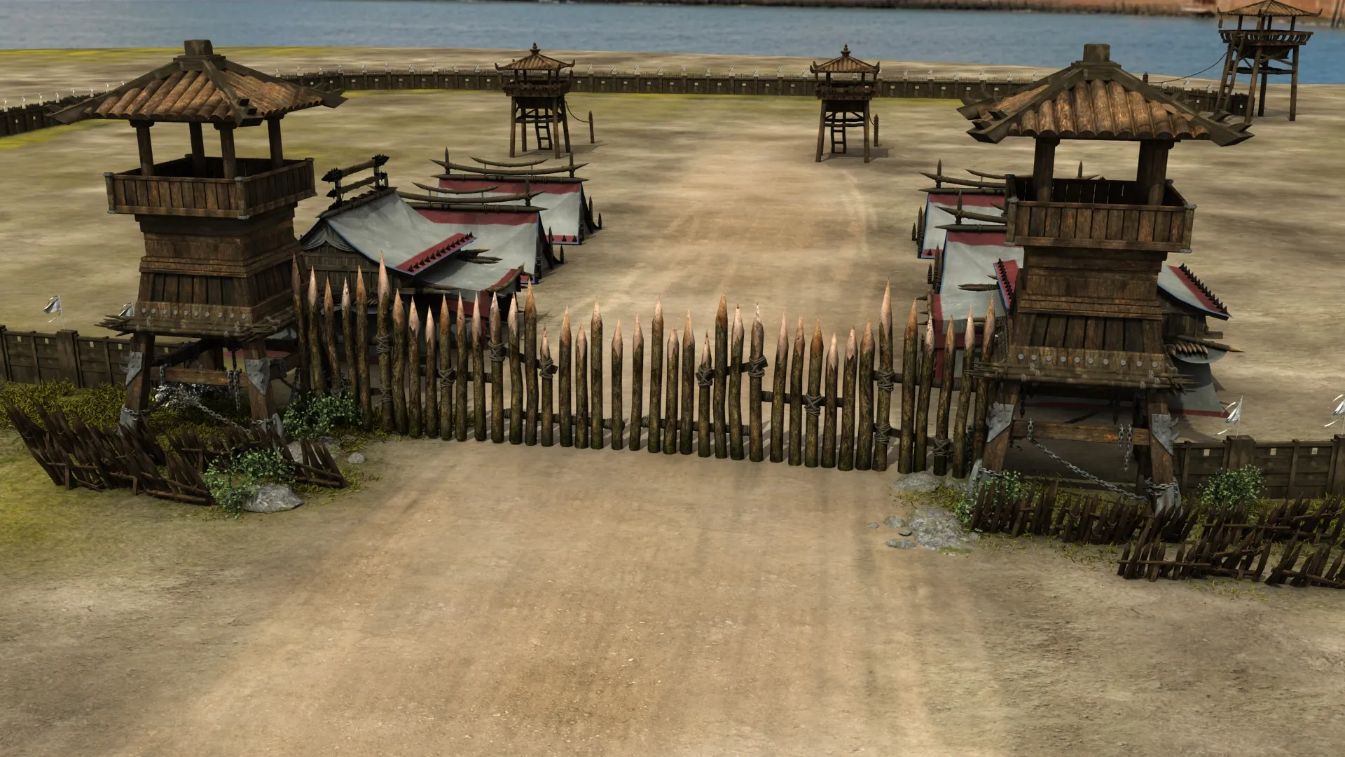 Barracks 3D Model .c4d .max .obj .3ds .fbx .stl .blend 