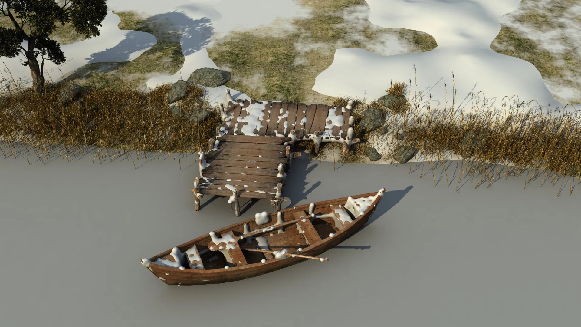 Riverside 3D Model .c4d .max .obj .3ds .fbx .stl .blend 