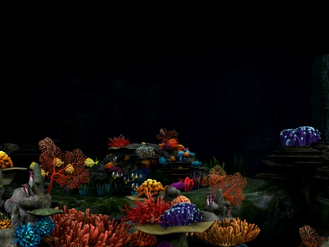 The bottom of the sea Model 3D