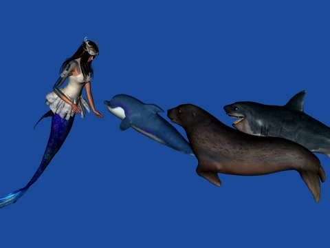 Mermaid 3D Model