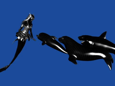 Mermaid 3D Model