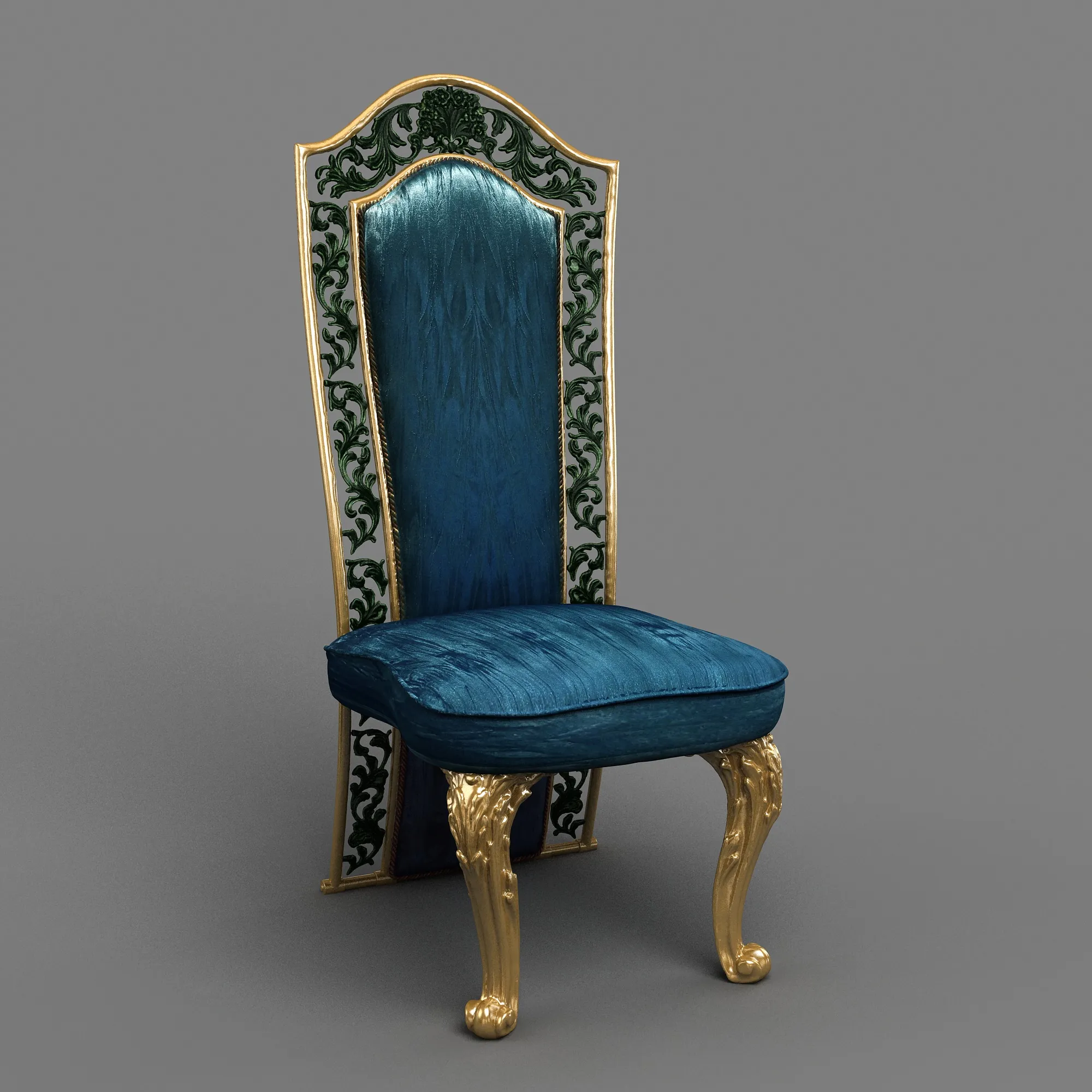 Dining Chair 3D Model .c4d .max .obj .3ds .fbx .stl .blend 