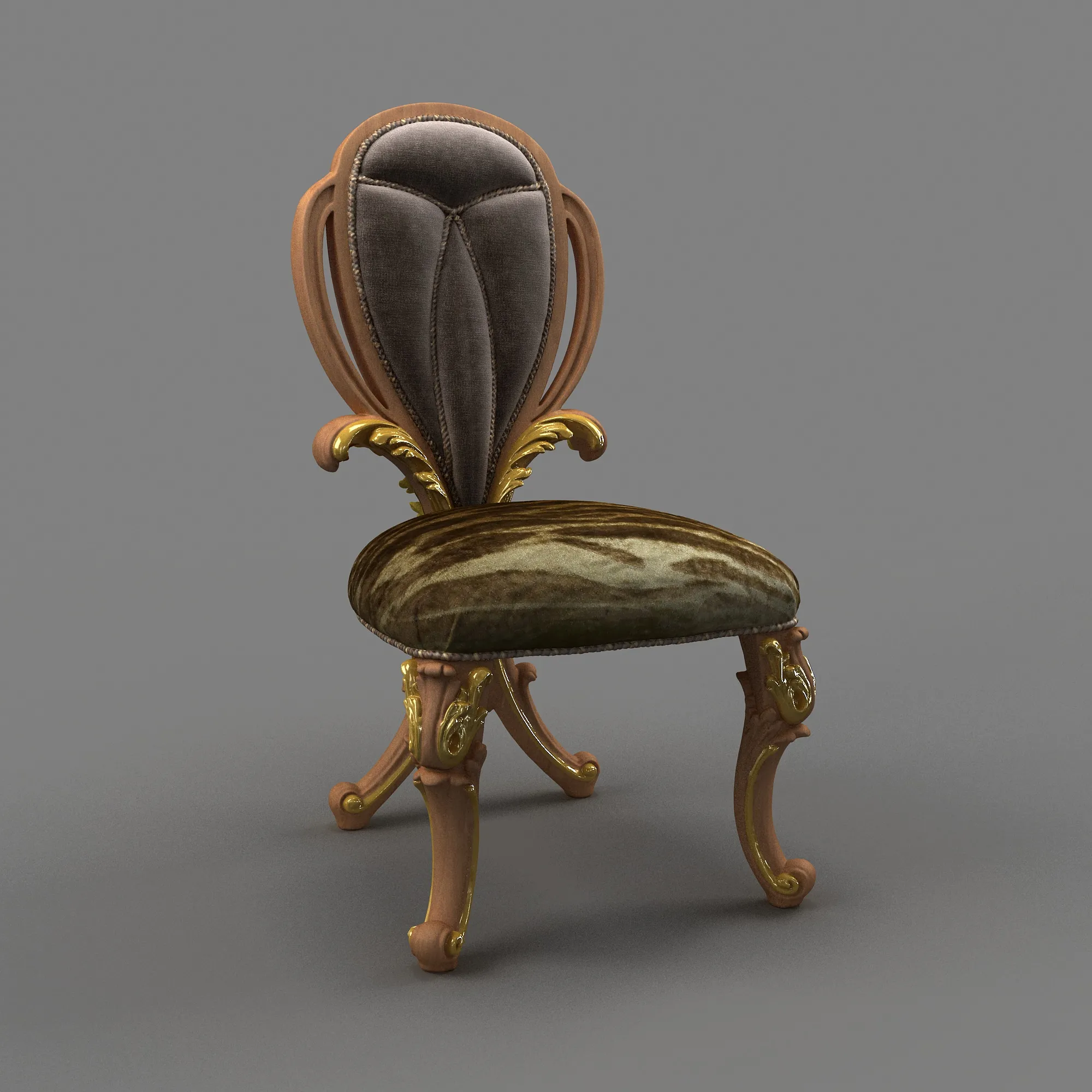 Dining Chair 3D Model .c4d .max .obj .3ds .fbx .stl .blend 