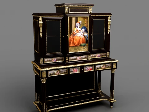 Antique Cabinet 3Dモデル