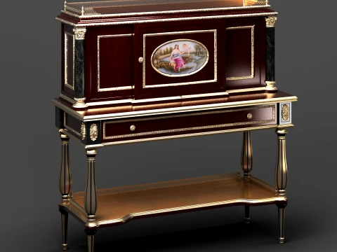 Antique Cabinet Model 3D