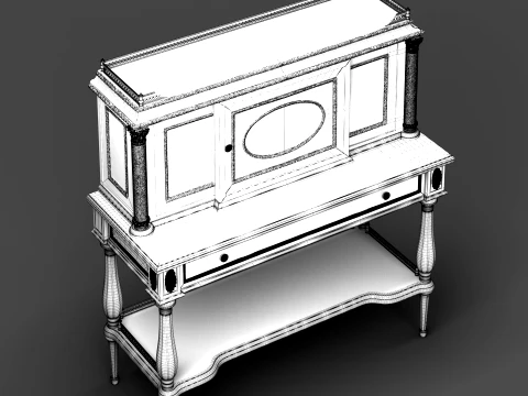 Antique Cabinet 3D Model
