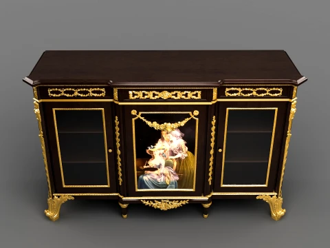 Antique Cabinet 3D Model