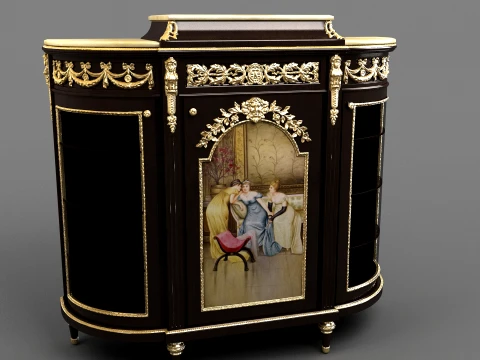 Antique Cabinet 3D Model