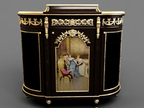 Antique Cabinet 3D Model