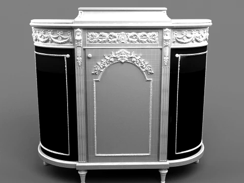 Antique Cabinet 3D Model