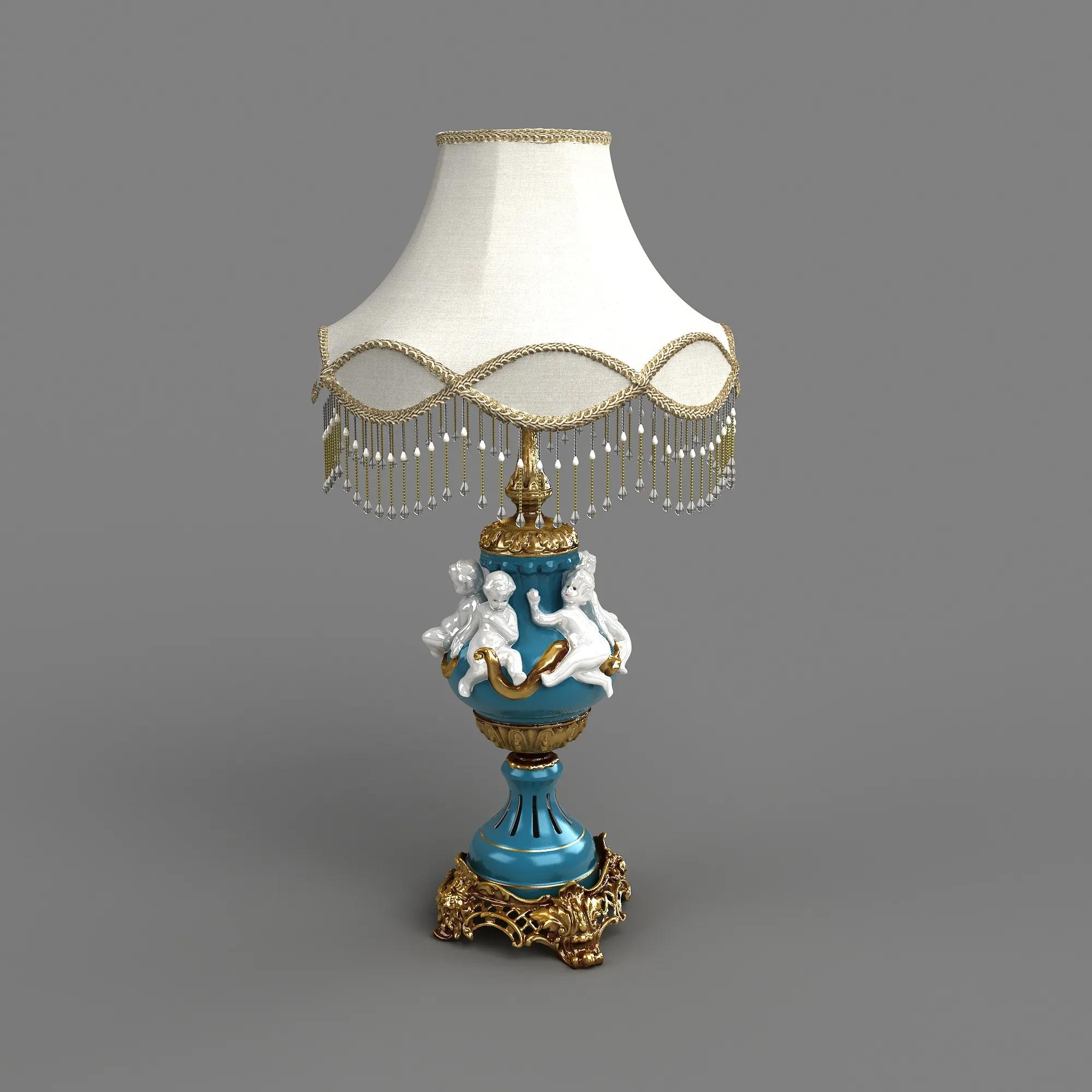 Desk lamp 3D Model .c4d .max .obj .3ds .fbx .stl .blend