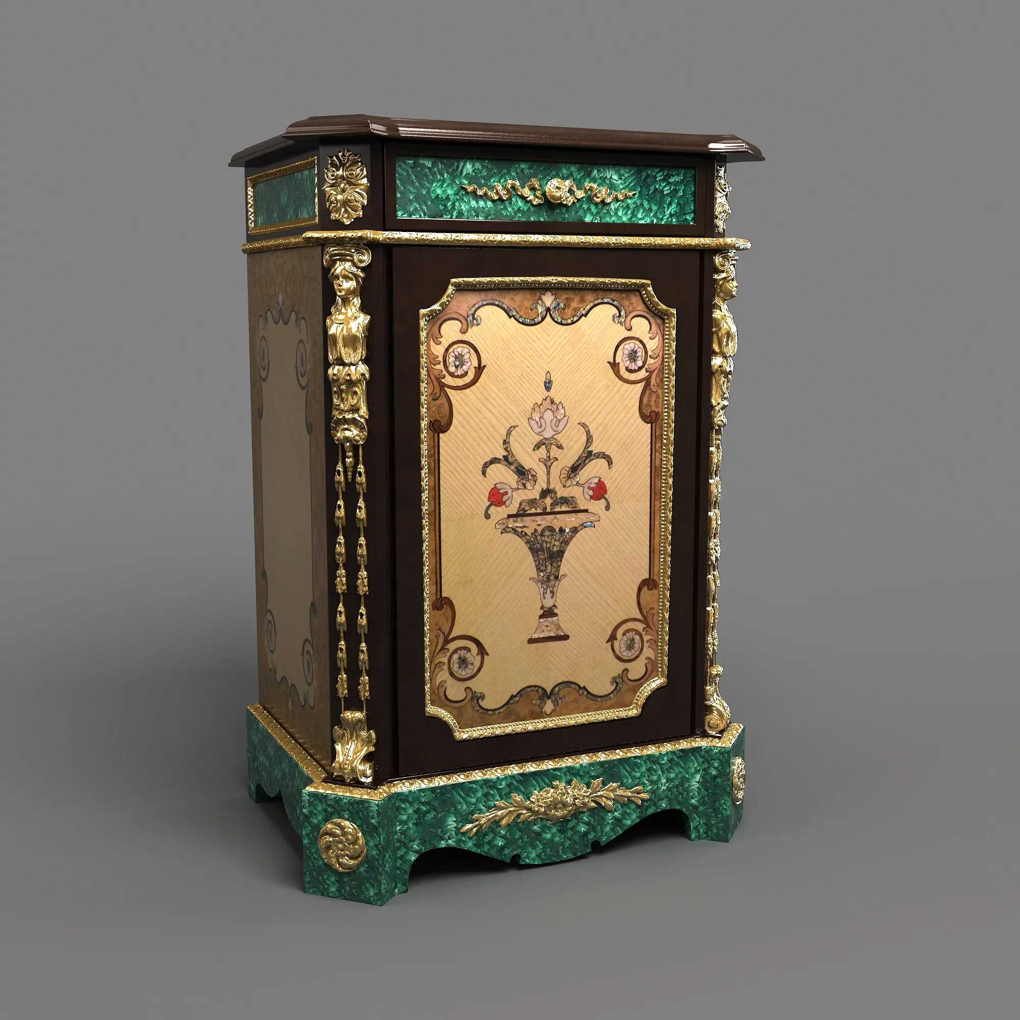 Clock base 3D Model .c4d .max .obj .3ds .fbx .stl .blend 