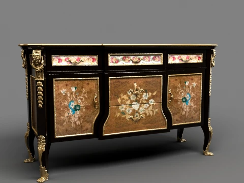 Antique Cabinet Model 3D