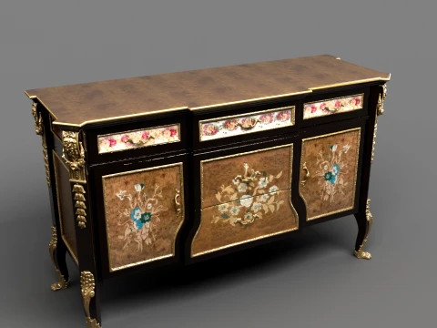 Antique Cabinet 3D Model