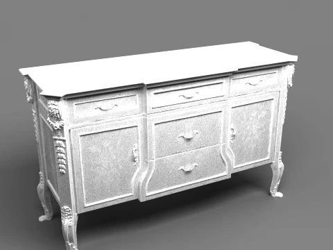 Antique Cabinet 3D Model