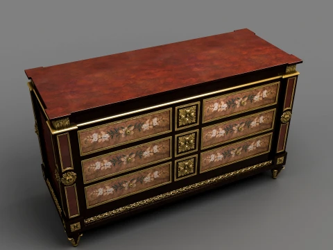 Antique Cabinet 3D Model