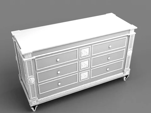 Antique Cabinet 3D Model