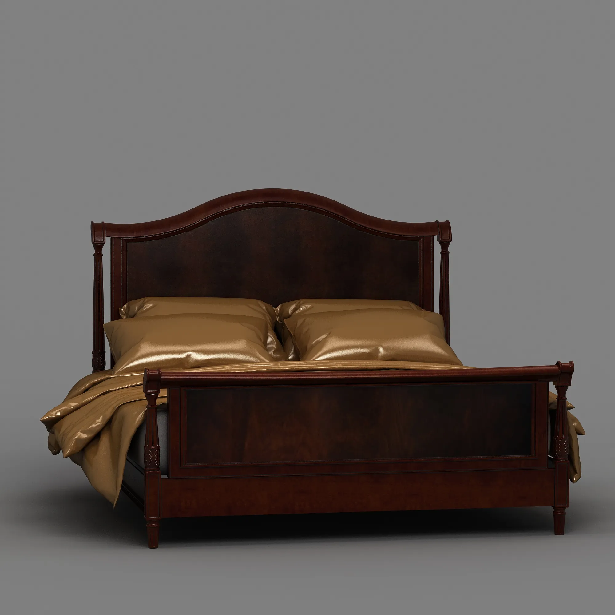 Bed 3D Model .c4d .max .obj .3ds .fbx .stl .blend 
