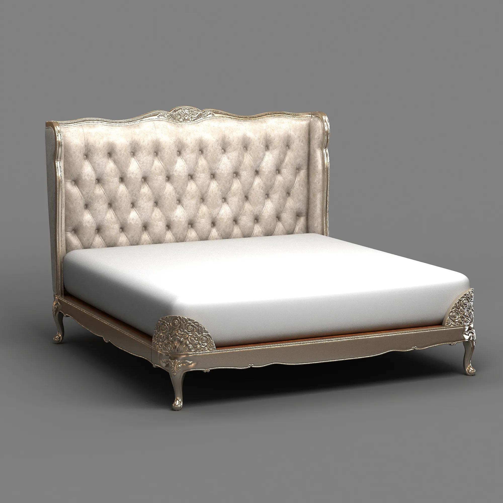 Bed 3D Model .c4d .max .obj .3ds .fbx .stl .blend 