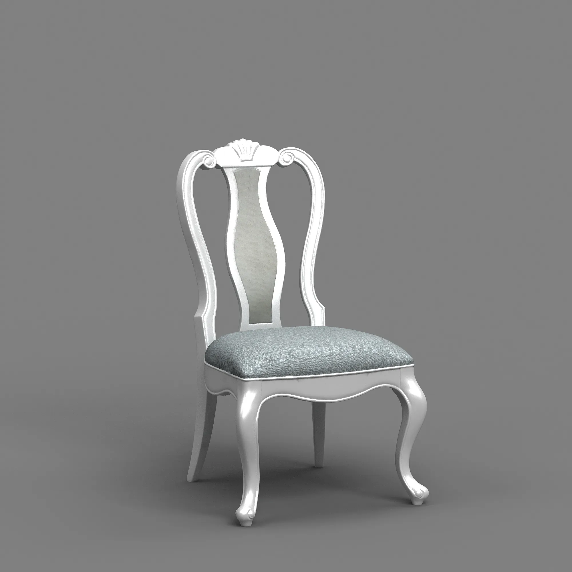 Dining Chair 3D Model .c4d .max .obj .3ds .fbx .stl .blend 