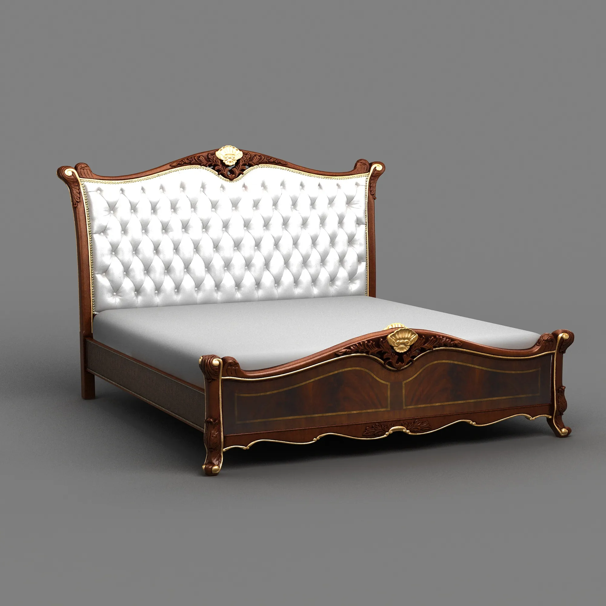 Bed 3D Model .c4d .max .obj .3ds .fbx .stl .blend 