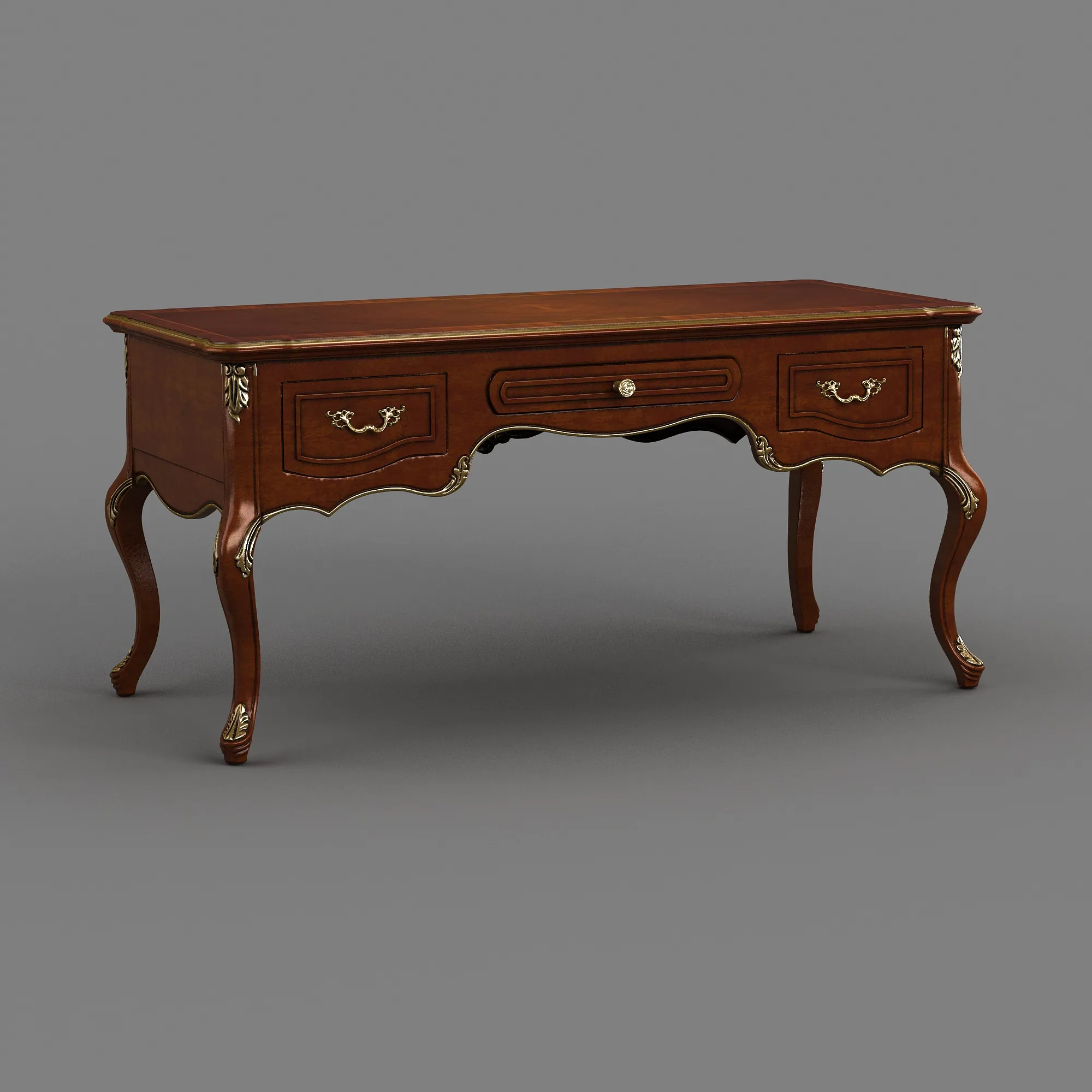 Desk 3D Model .c4d .max .obj .3ds .fbx .stl .blend 