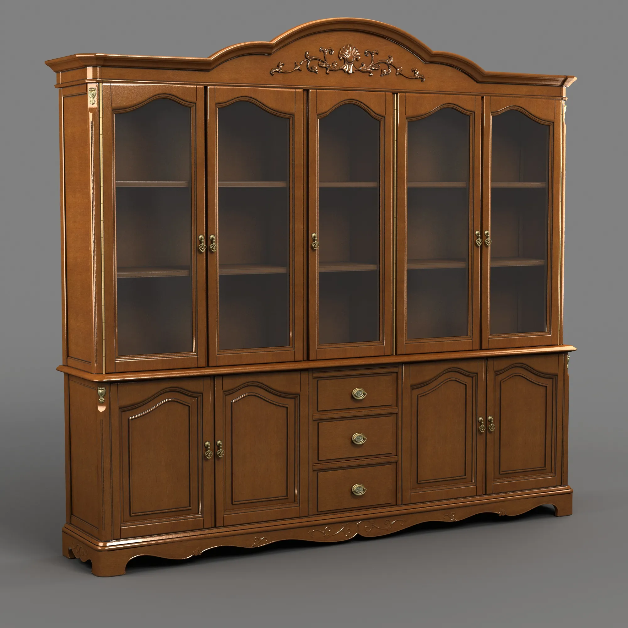 Bookcase 3D Model .c4d .max .obj .3ds .fbx .stl .blend 