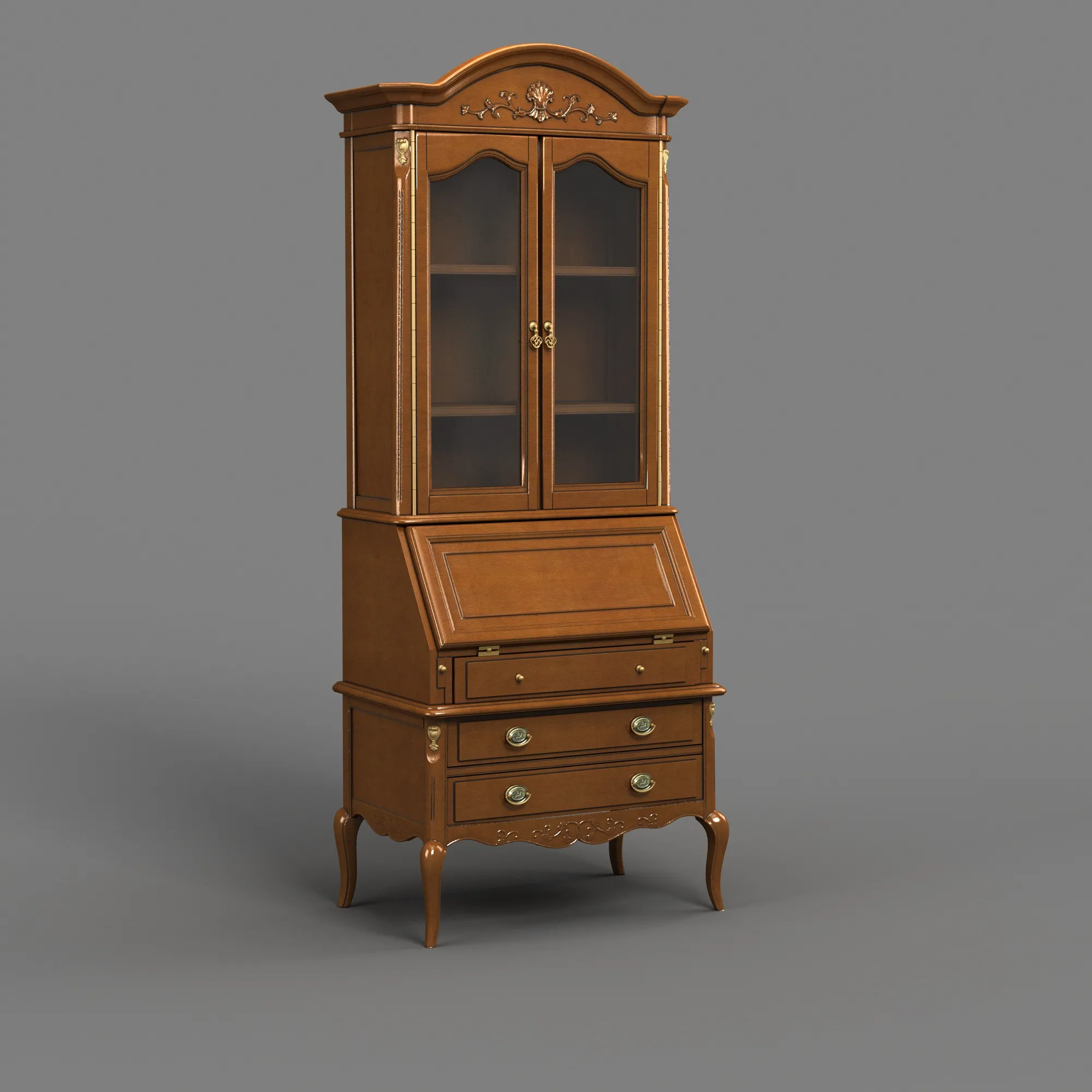 Display cabinet 3D Model .c4d .max .obj .3ds .fbx .stl .blend 