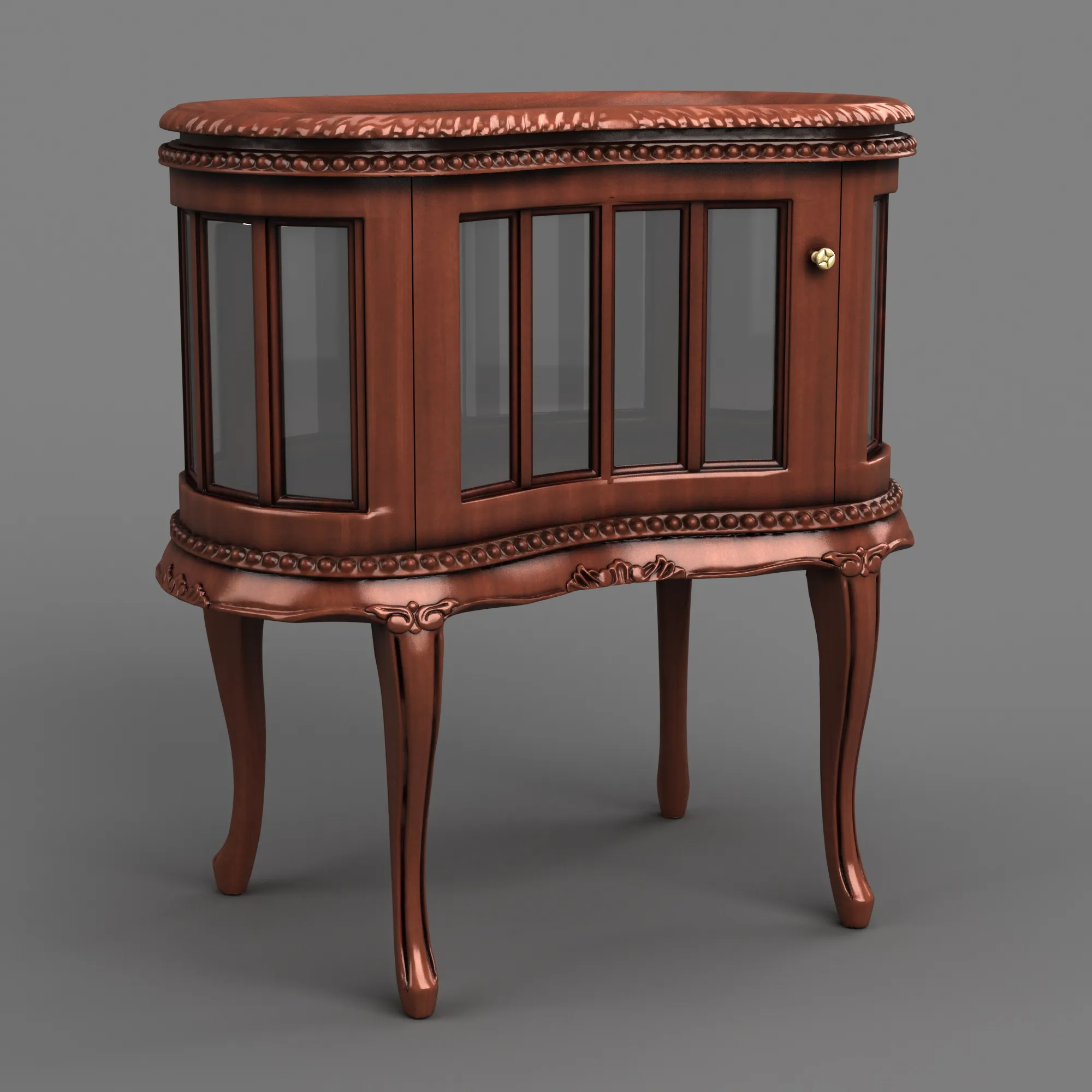 Tea cabinet 3D Model .c4d .max .obj .3ds .fbx .stl .blend 