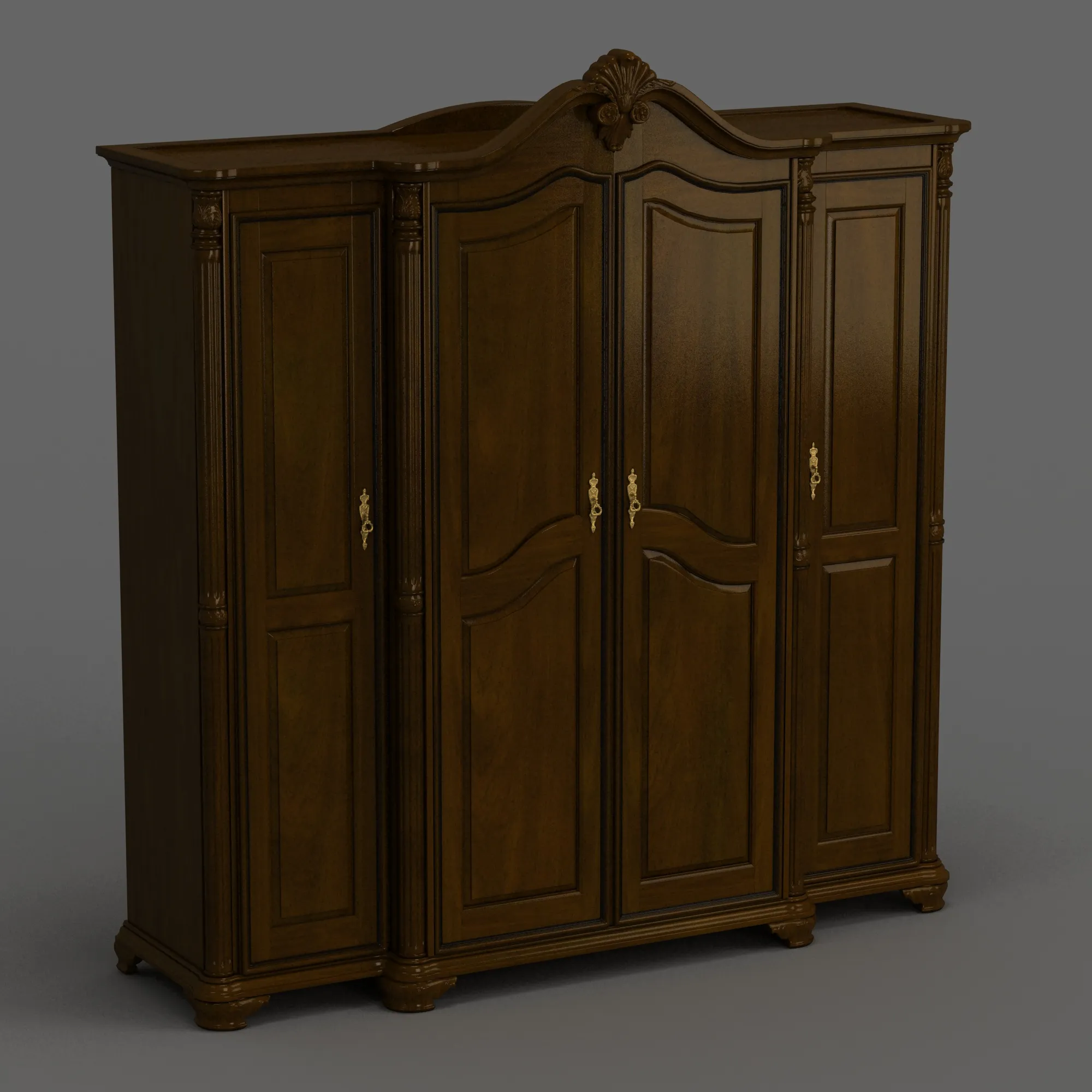 Cabinet 3D Model .c4d .max .obj .3ds .fbx .stl .blend 
